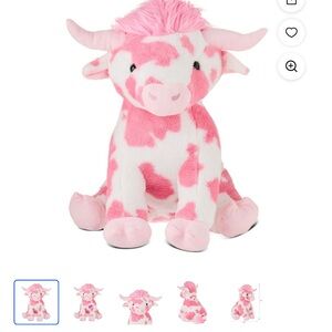 Jumbo Longhorn Cow Plush, Pink White, Valentine's Day by Way To celebrate viral
